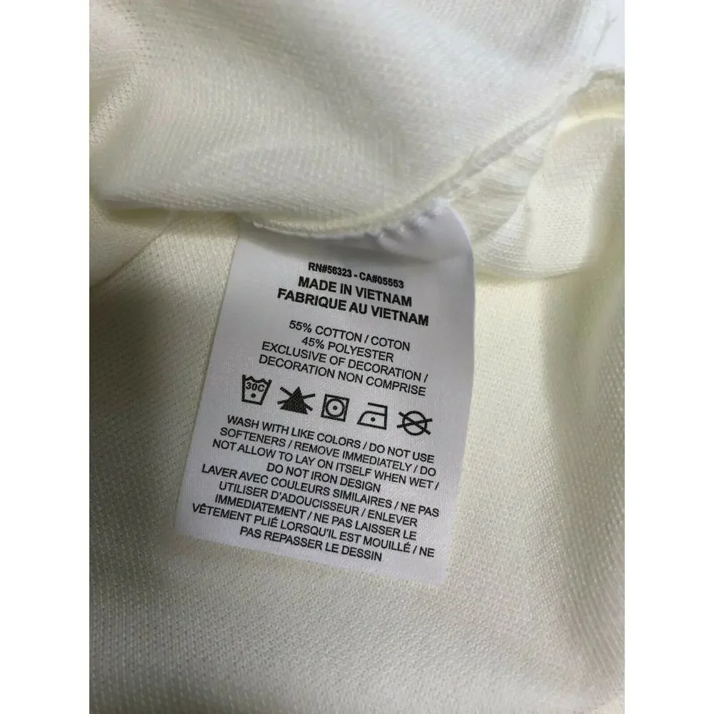 Nike Dri-Fit Yellow Women’s Golf Polo Shirt White Multi BV0186-393 Size S